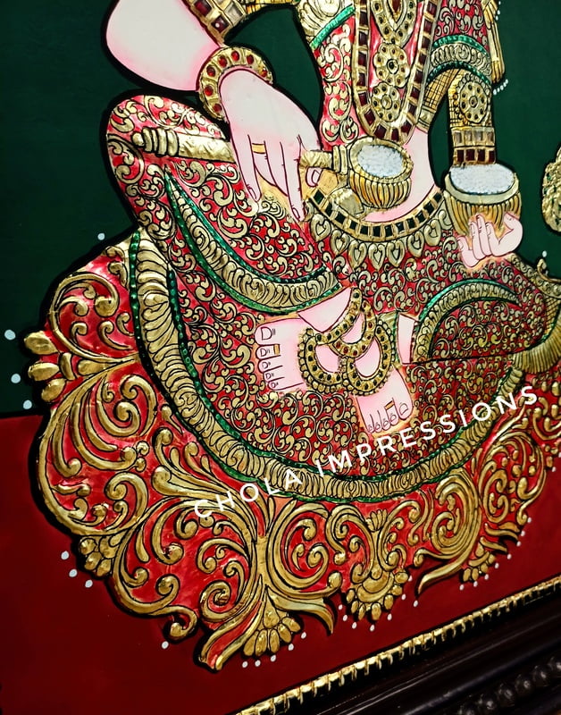 Annapoorani Tanjore Painting - Exclusive Collection