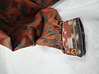 Dark Orange Paisley Print Shirt Dark Orange Paisley Print Shirt