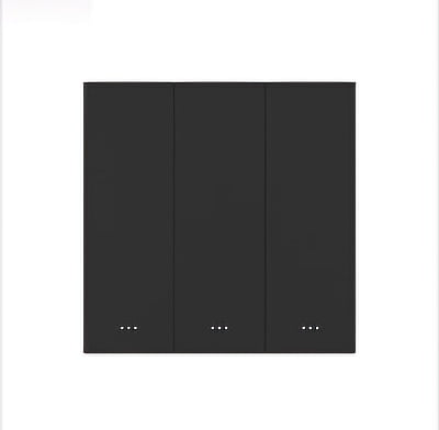Zigbee 3 Gang Key Switch-EU - Black