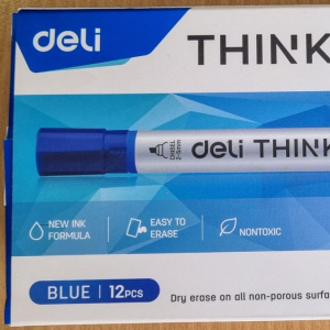 DELI U00230 WHITEBOARD MARKER BLUE CHI DELI U00230 WHITEBOARD MARKER BLUE CHI