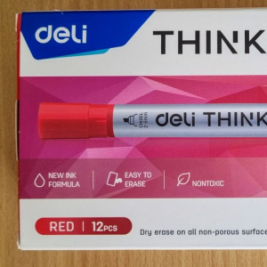 DELI U00240 WHITEBOARD MARKER RED CHI