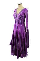 Stunning Purple Smooth Dress