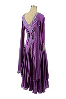 Stunning Purple Smooth Dress
