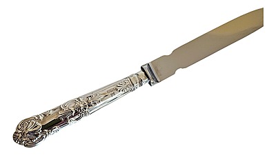 English Sterling Handle Letter Opener/Stainless Blade. SKU:C2066
