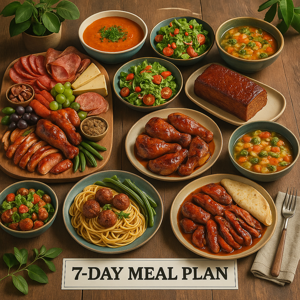 7-day Meal Plan with Signature charcuterie board welcome kit 7-day Meal Plan with Signature charcuterie board welcome kit