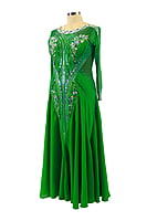 Elegant Green Smooth Dress