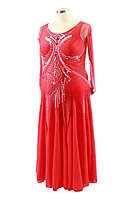Enchanting Red Smooth Dress