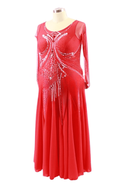 Enchanting Red Smooth Dress