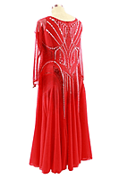 Enchanting Red Smooth Dress