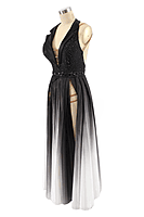 Black and White Ombre Dress