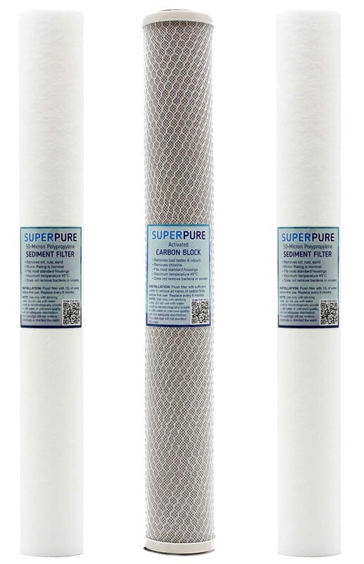SUPERPURE Replacement Slimline Filter - Standard (Set of 3) SUPERPURE Replacement Slimline Filter - Standard (Set of 3)