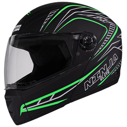 STUDDS NINJA ELITE SUPER D5 MATT BLACK N3 (L)