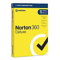 Norton 360 Deluxe 50GB – 5 Devices (Physical Package)