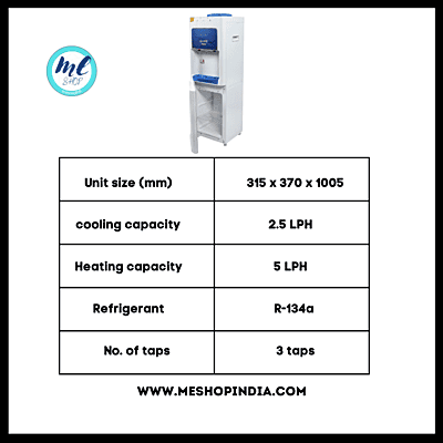 Specification of Atlantis Prime Cooling Cabinet Water Dispenser Machine.