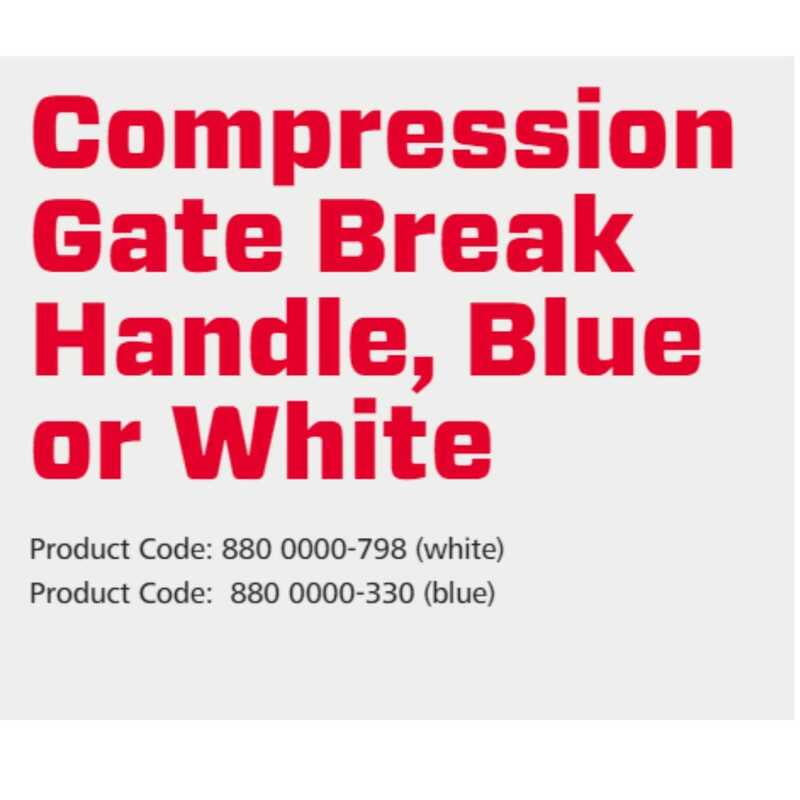 Speedrite Compression Gate Break Handle, Blue or White