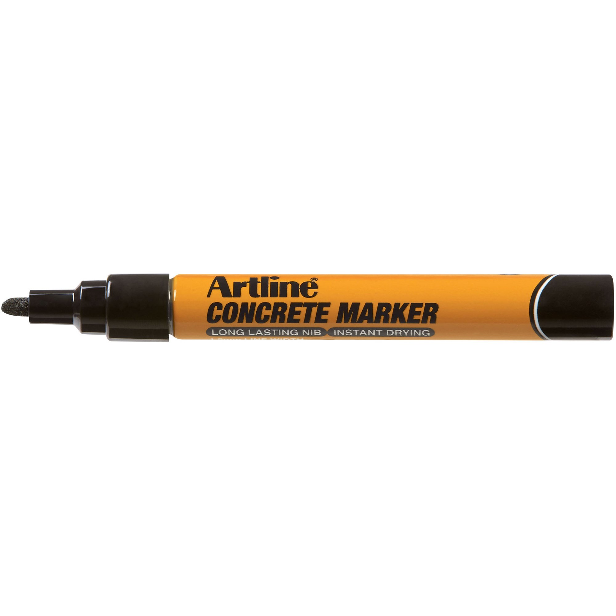Artline Concrete Permanent Marker Bullet 1.5mm Black Box 12