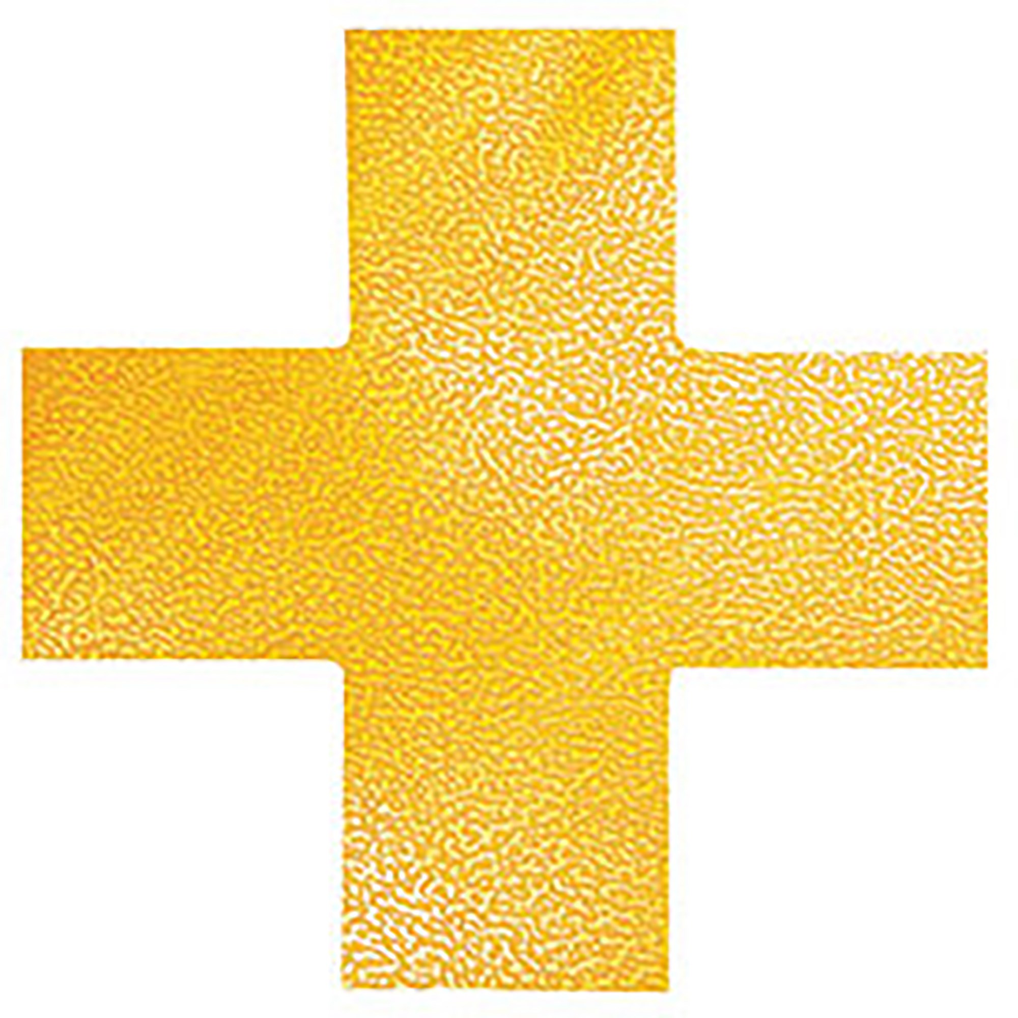 Durable Floor Markings Cross Yellow Pack  Of 10