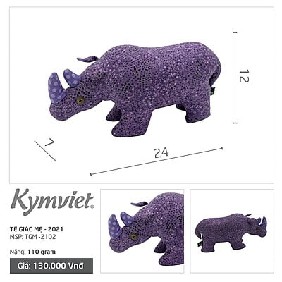 Tê Giác Mẹ Kymviet 100% Handmade Cotton [TGM-2102]