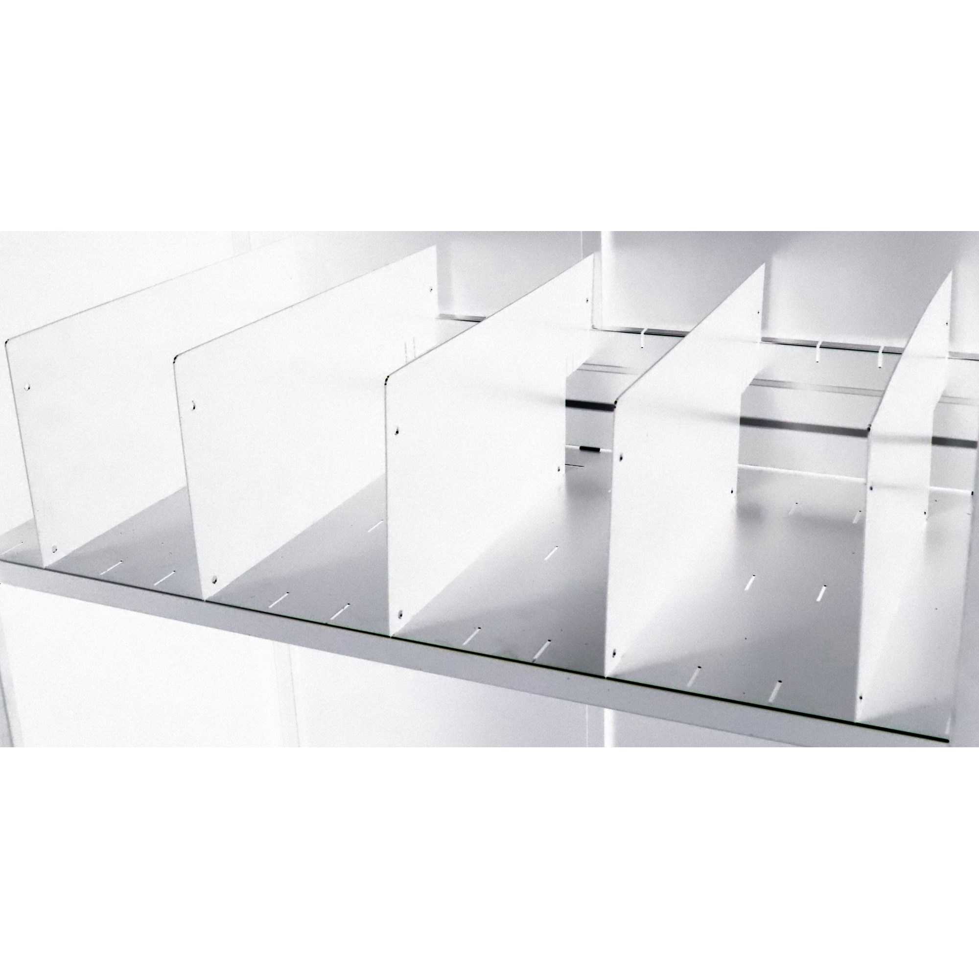 Rapidline Go Steel Tambour Accessory Shelf Divider Pack  Of 5 White