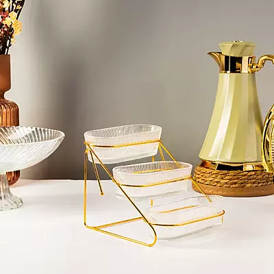 ستاند ضيافة مع 3 صحون