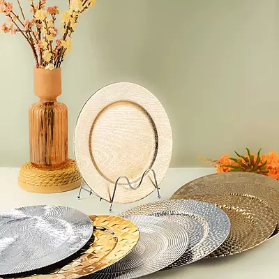 Multi-colored serving plate