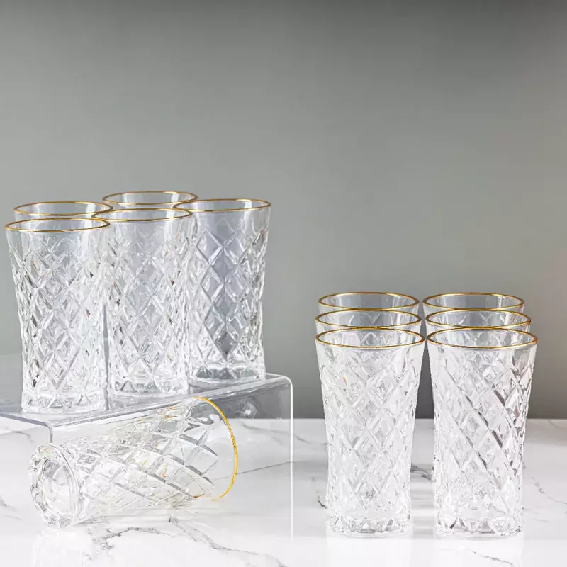 طقم كاسات عصير مميزه 12 كاسة