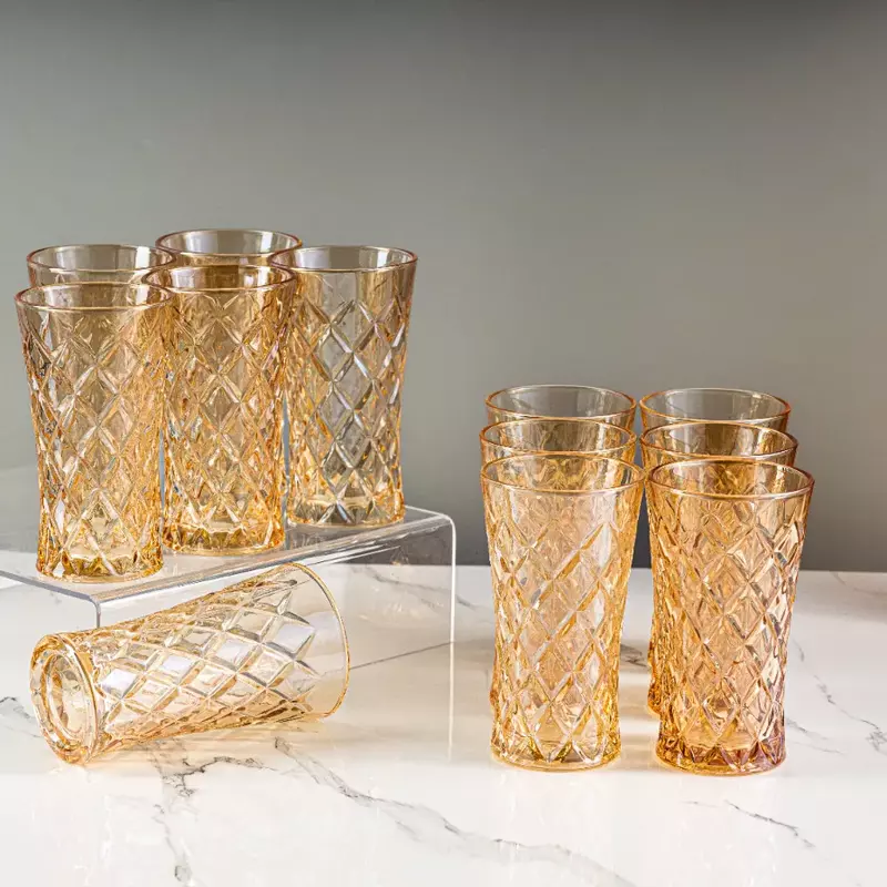 طقم كاسات ماء وعصير عدد 12 كاسة