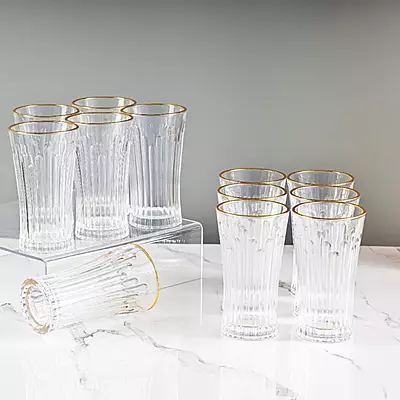 طقم كاسات عصير مميزة عدد 12 كاسة