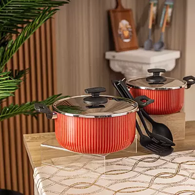 قدر نيوفلون غير لاصق 28 سم بغطاء