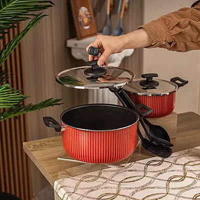 قدر نيوفلون غير لاصق 32 سم بغطاء