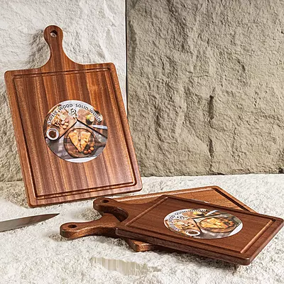 Rectangular Wooden Hot Food Serving Board