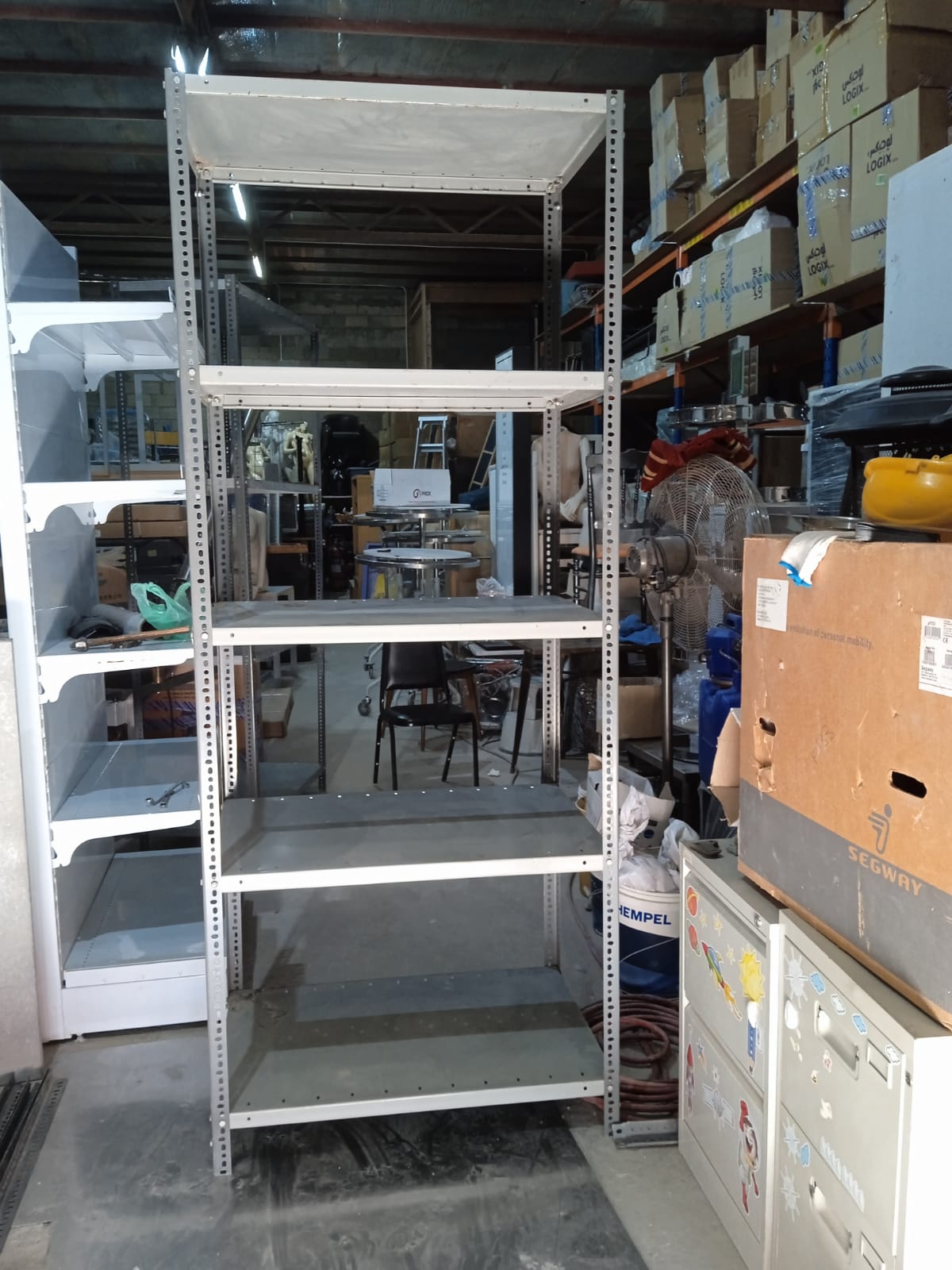 Pre owned Storage Shelves 6 levels