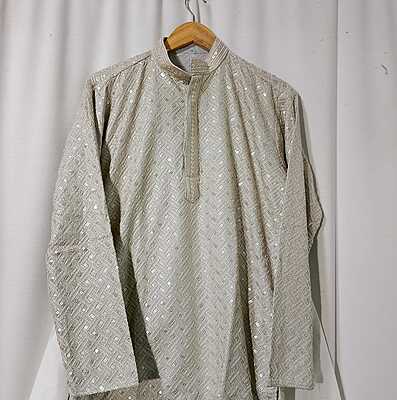 P150: Beautiful Ready To Ship Mens Kurta Pajama Set