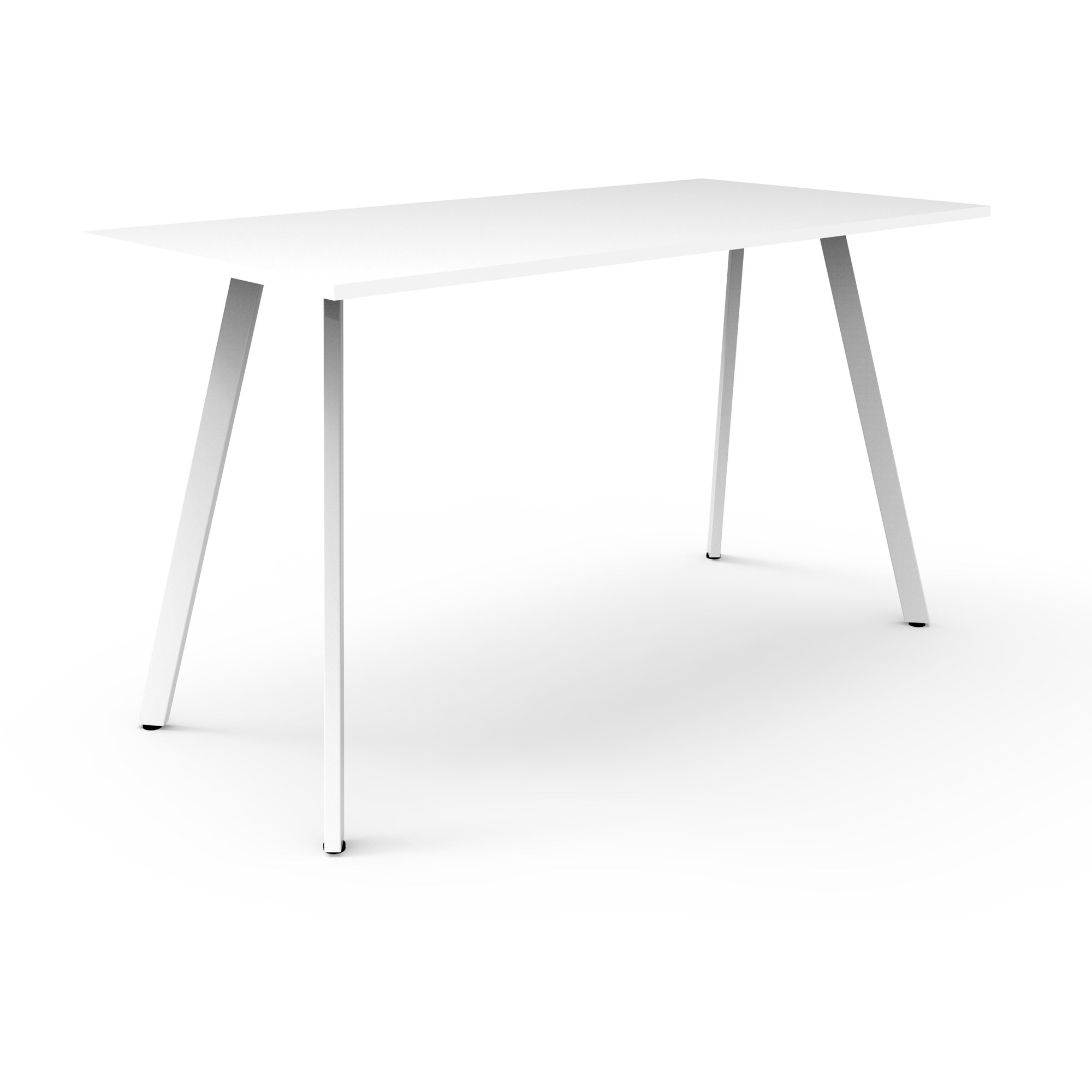 Rapidline Eternity High Bar Table 1800W x 750D x 1050mmH White Top White Frame