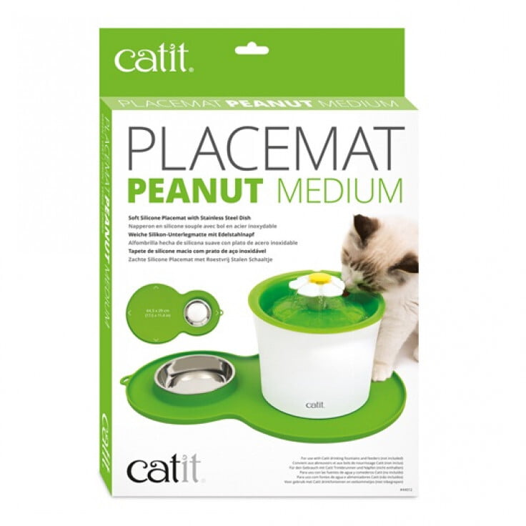 CATIT. PEANUT PLACEMAT GREEN - MEDIUM CATIT. PEANUT PLACEMAT GREEN - MEDIUM