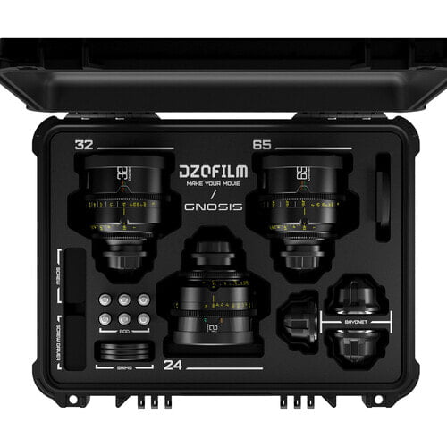 DZOFILM Gnosis Macro 3-Lens Set (32mm/ 65mm/ 90mm T2.8)-imperial(with case)