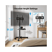 Roller TV Stand Display Up to 65" MODEL YD1500 | BRACKETS