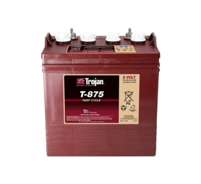 Trojan,T-875, Battery, 8V 170Ah Trojan,T-875, Battery, 8V 170Ah