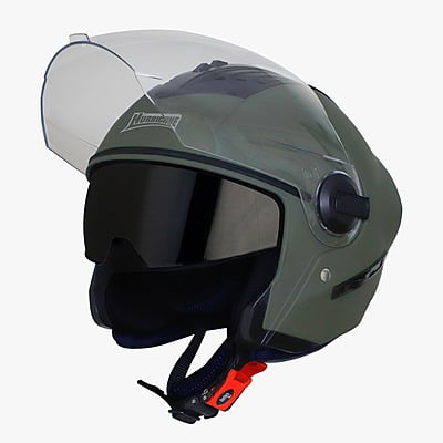 SBA-3 HURRICANE WITH INNER SMOKE SUN SHIELD MATT BATTLE GREEN C/V (L)