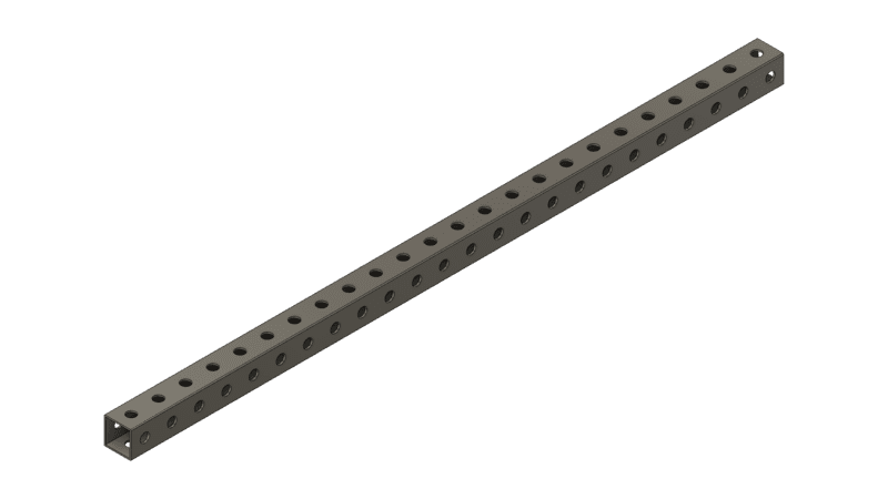 Black Tube 24" x 1" x 1"