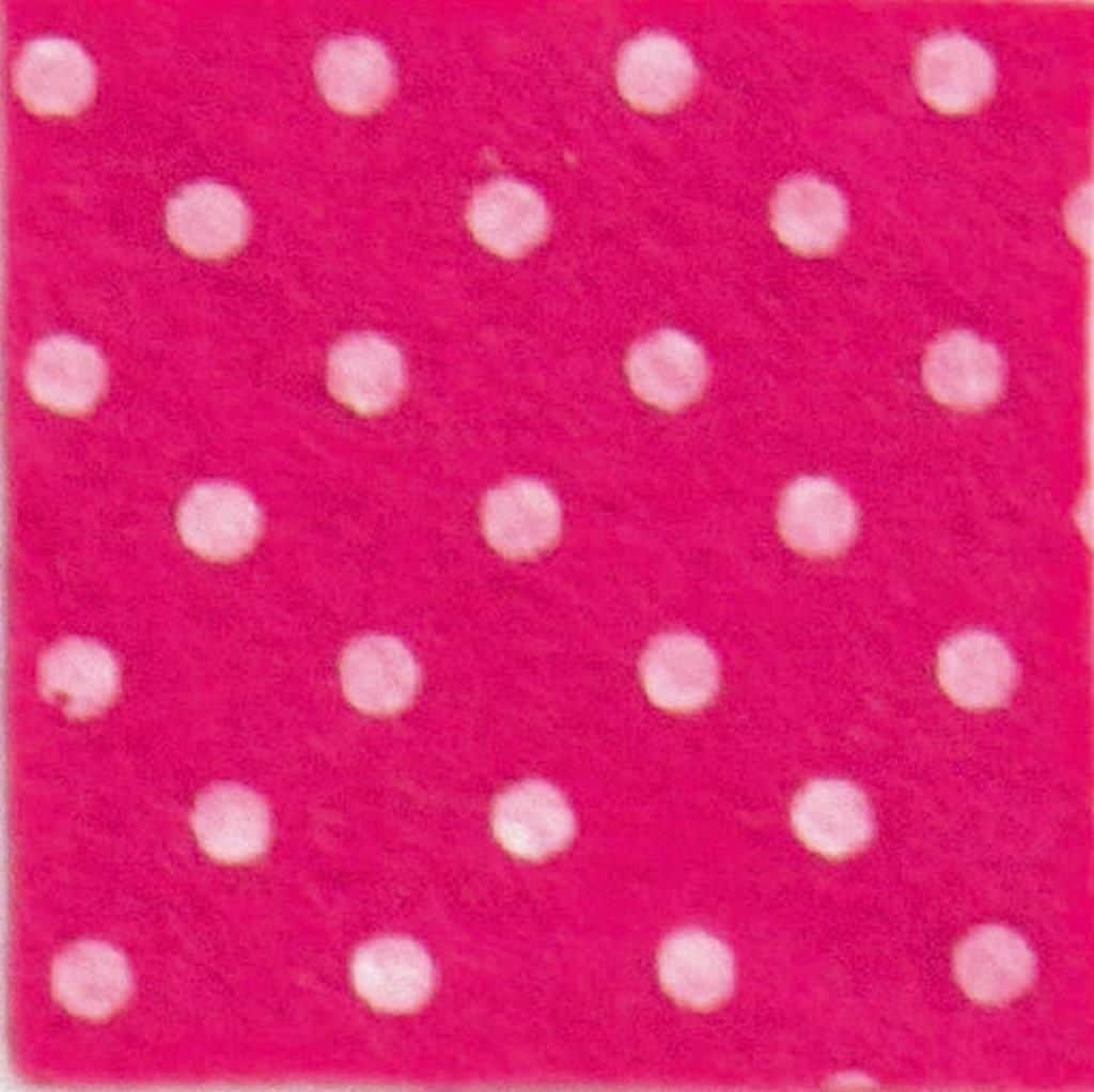 Feltro stampato 1 mm Pois 30x40 cm vari colori