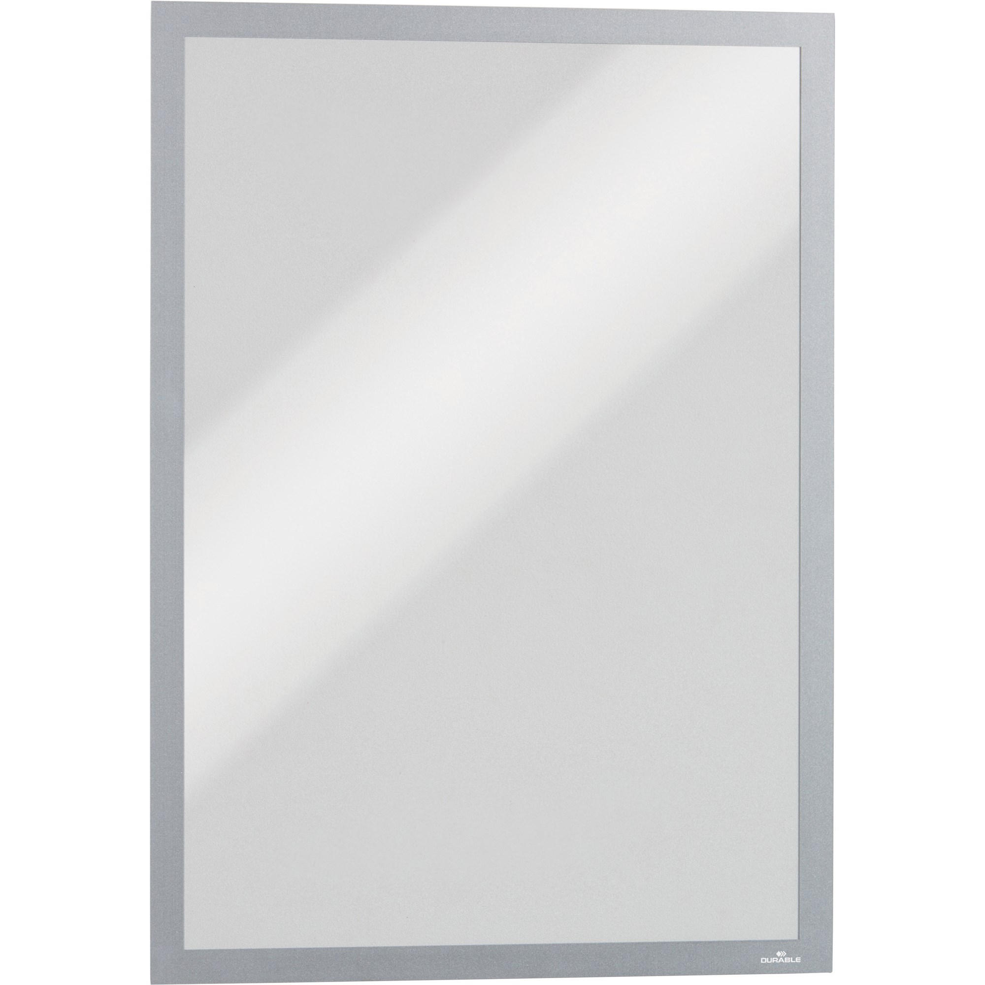 Durable Duraframe Magnetic Sign Holder A3 Silver Pack  Of 5