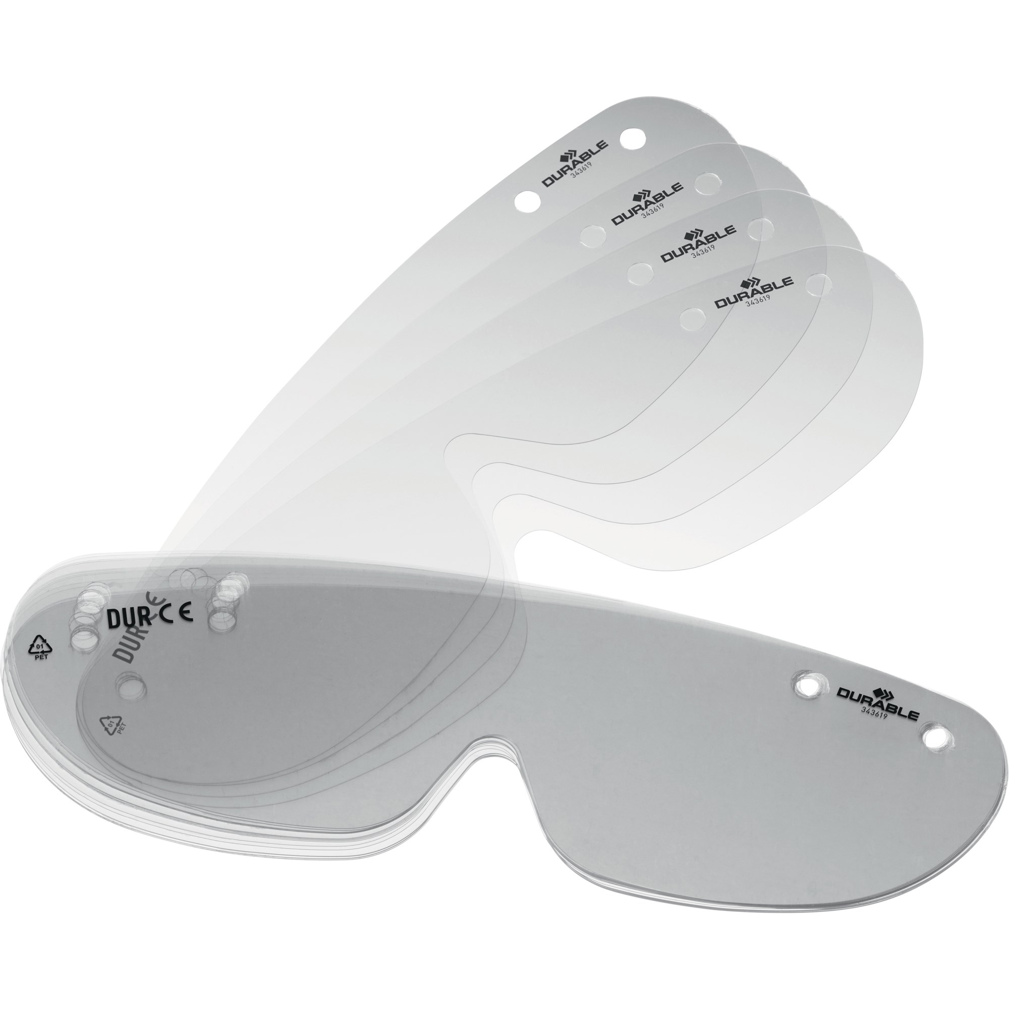 Durable Replacement Shields For Safety Glasses Clear Pack  Of 25