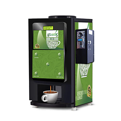 Side profile of the durable Atlantis Commercial Coffee Machine, highlighting its powder-coated body. Side profile of the durable Atlantis Commercial Coffee Machine, highlighting its powder-coated body.