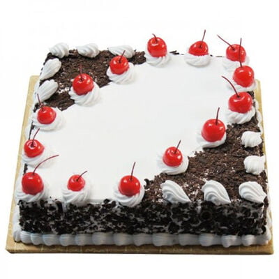 1 KG Black Forest Square Shape Cake