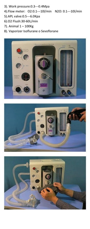 Máquina de anestesia inhalada portátil Máquina de anestesia inhalada portátil