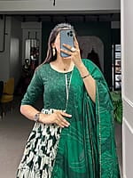B2054: Beautiful Dola Silk Long Frocks With Duppata B2054: Beautiful Dola Silk Long Frocks With Duppata