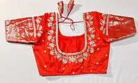 E15:Ready To Ship Beautiful Kuppadam Saree With Stitched Emboridery Work Blouse E15:Ready To Ship Beautiful Kuppadam Saree With Stitched Emboridery Work Blouse
