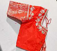 E15:Ready To Ship Beautiful Kuppadam Saree With Stitched Emboridery Work Blouse E15:Ready To Ship Beautiful Kuppadam Saree With Stitched Emboridery Work Blouse