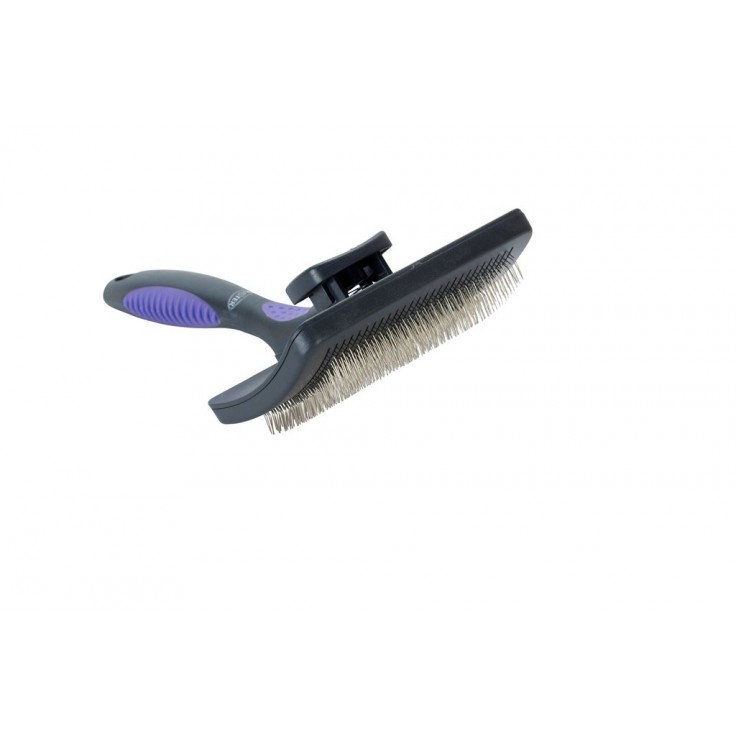 KRUUSE BUSTER SELF-CLEANING SLICKER HARD PINS L KRUUSE BUSTER SELF-CLEANING SLICKER HARD PINS L